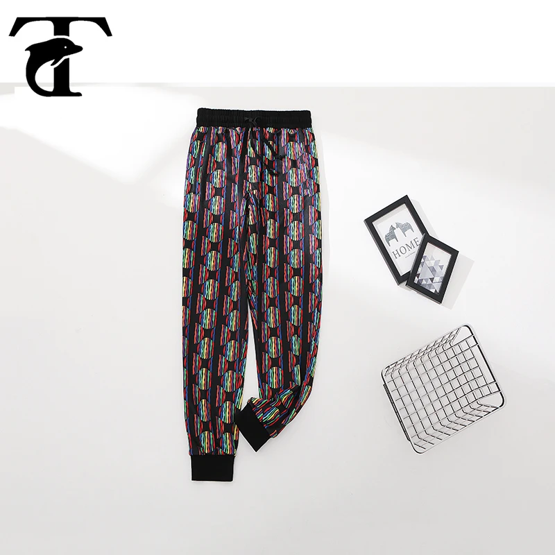 

Повседневная одежда, брюки для мужчин, модные, Новое поступление, эластичная резинка на талии, спортивные штаны с принтом, штаны для бега, бо...