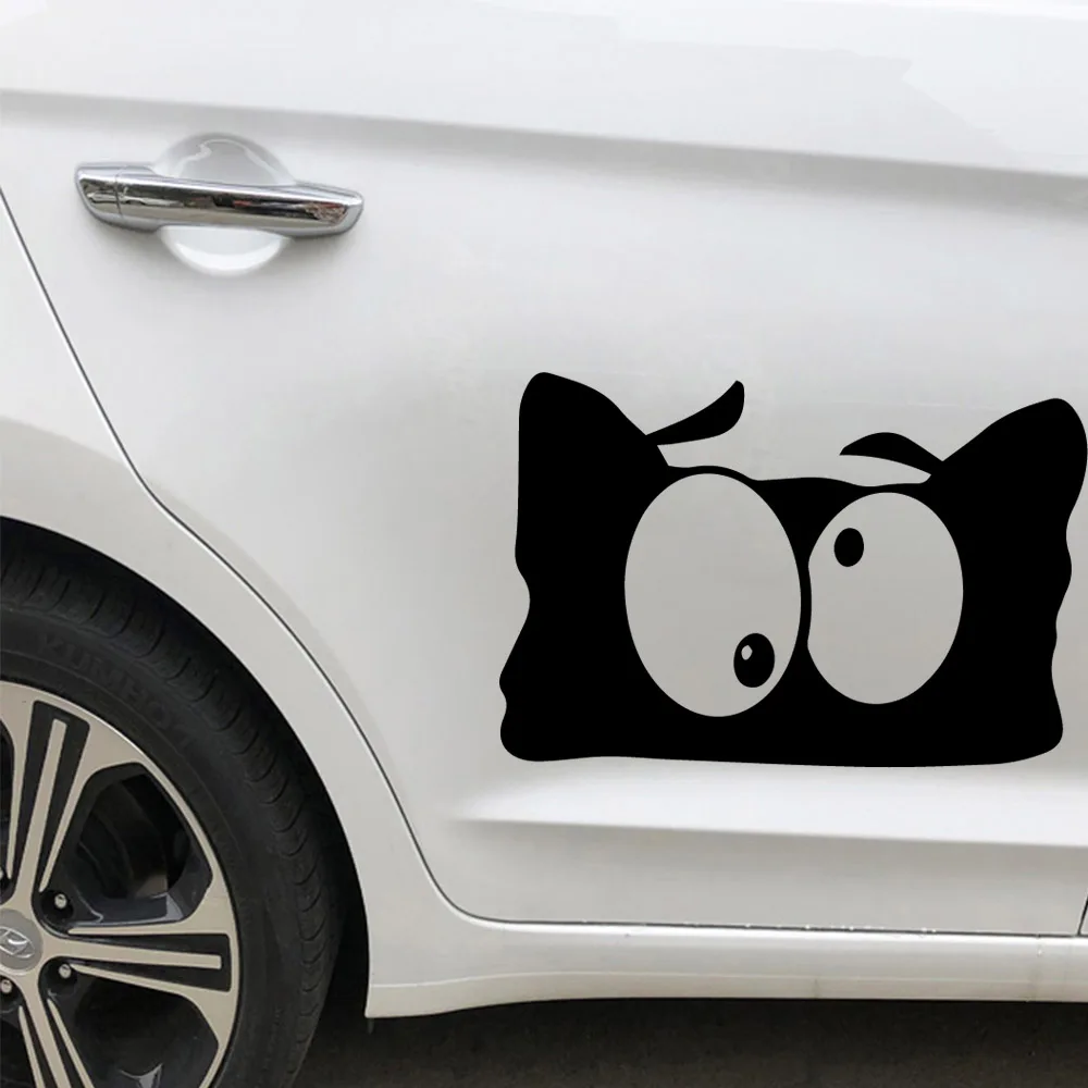 

Fun Cat Kitty Carbon Sticker Vinyl Car Stickers Cool Car Window Decor Hot Selling