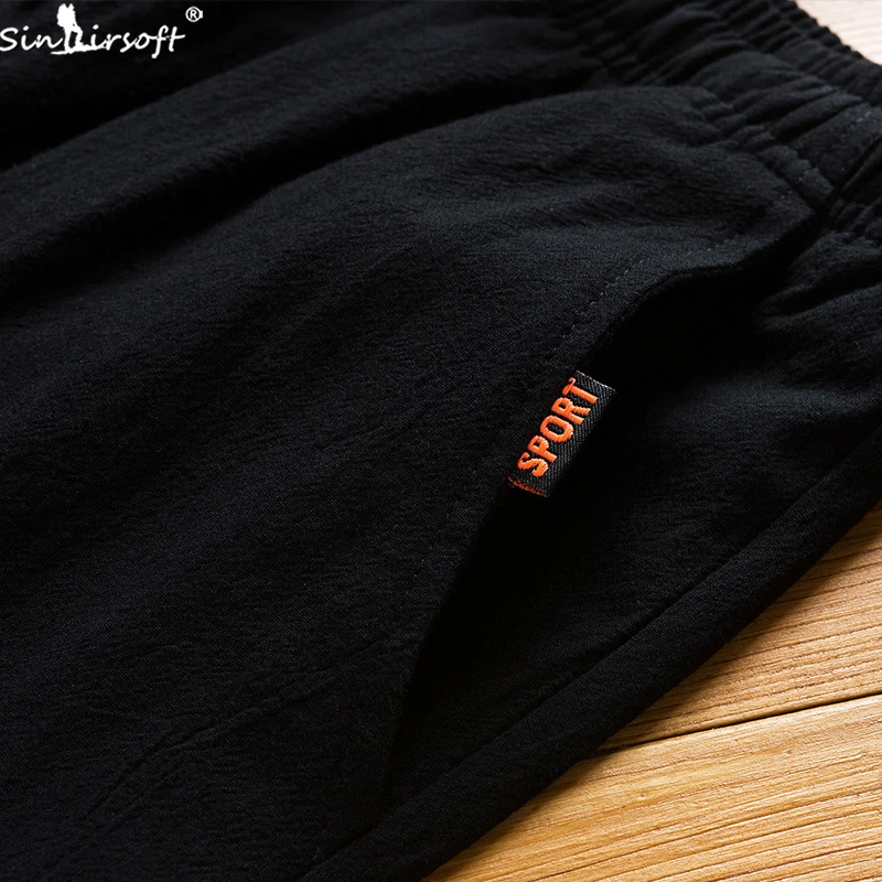 Summer New Style Cotton Loose Casual Shorts For Men Fashion Elastic Waist Beach Plus Size M-4XL | Мужская одежда