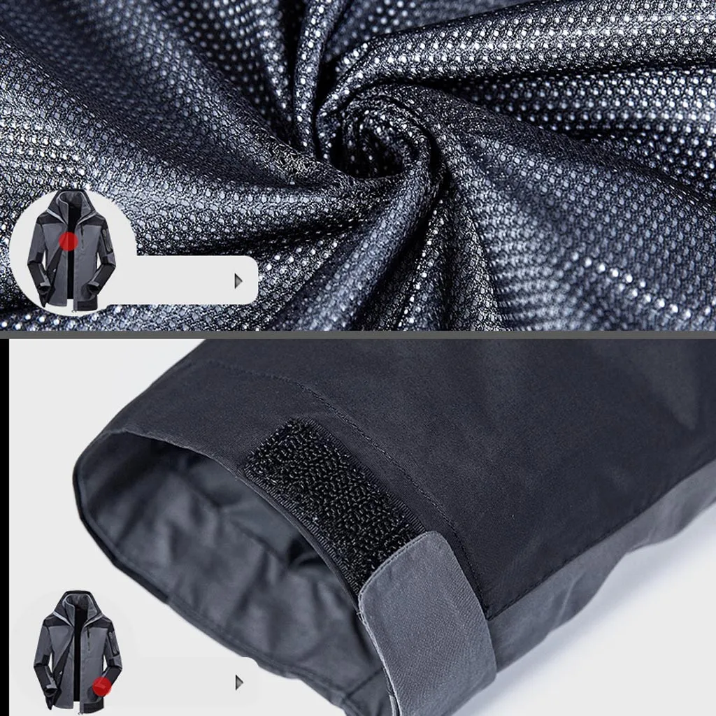 Непромокаемая и теплая куртка для мужчин уличная Съемная спортивная одежда три