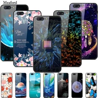 for oneplus 5 case tempered glass print hard back case for oneplus 88t coque oneplus 66t5 phone cover shockproof fundas 8 t