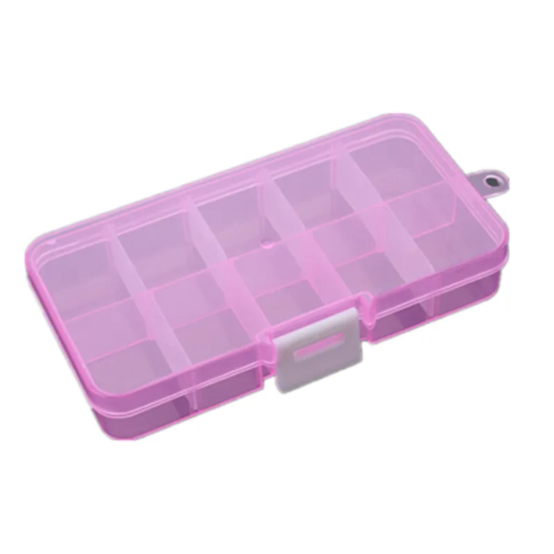 Прозрачный Пластиковый Регулируемый контейнер для хранения ювелирных изделий