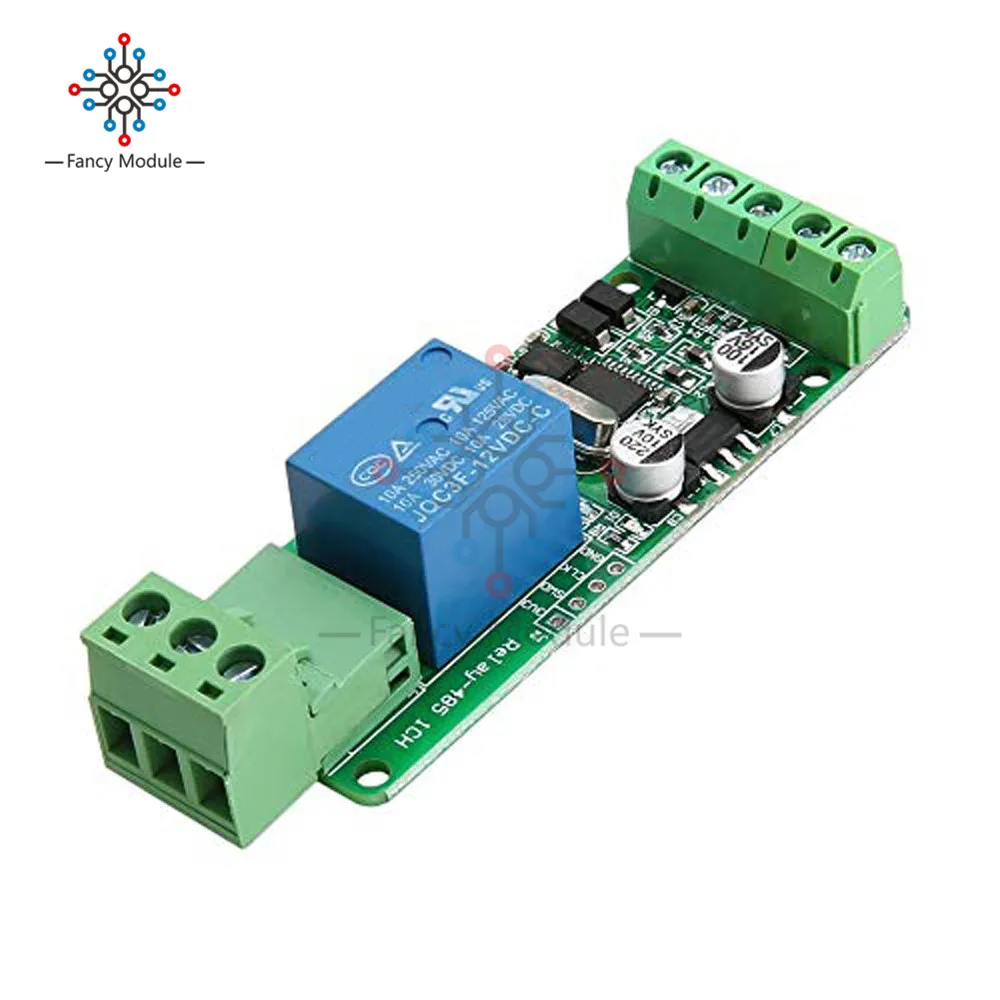 Diymore Modbus RTU 1 канальный 12 В релейный выход плата модуль переключатель вход RS485/TTL
