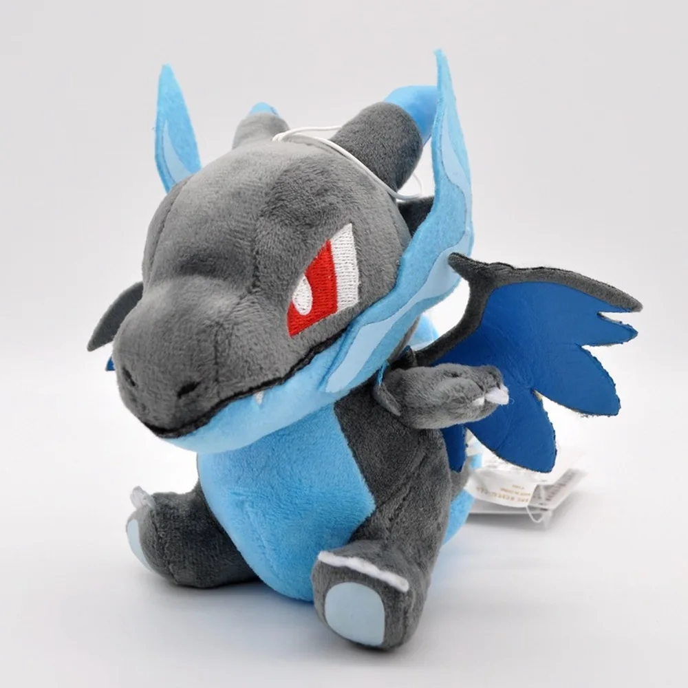 2 шт./лот 15 см синий желтый Чаризард аниме плюшевые игрушки Мега Эволюция PP Хлопок