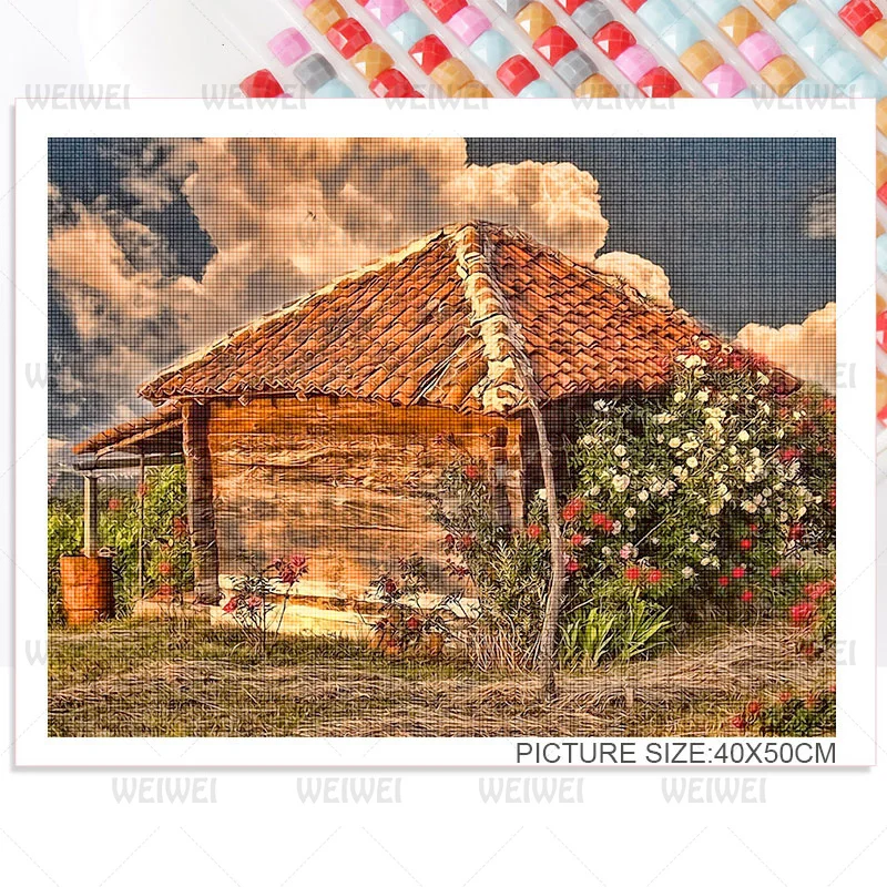 Картина маслом ощущение дома алмазная живопись украшение для настенный плакат
