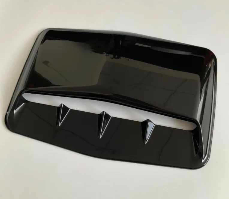

Universal Car Vent Decorative Air Flow Intake Bonnet Hood Scoop Cover Gloss Black Automobile Refitting Exterior Accessories