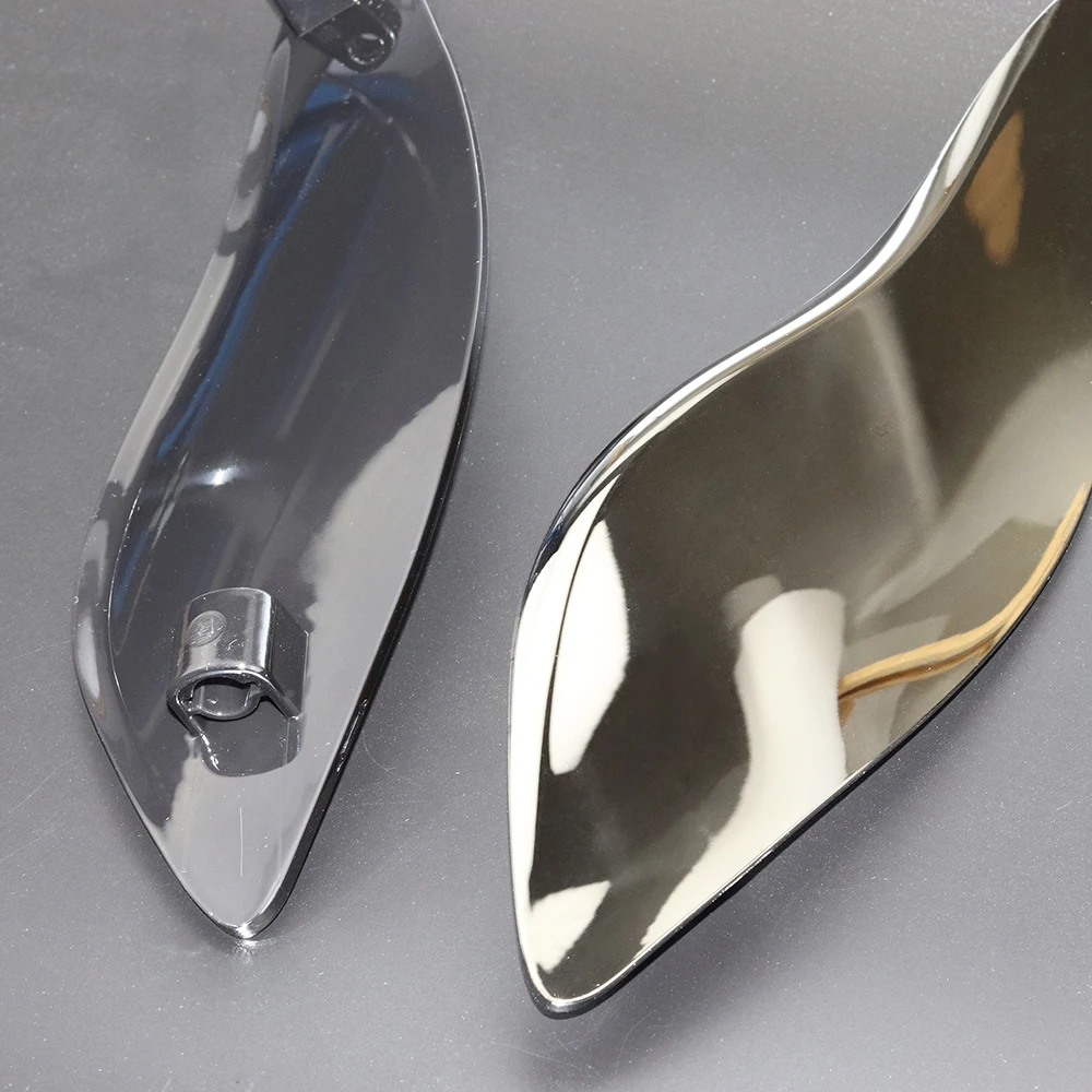 Chrome-Black Upper Fairing Side Wing Windshield Air Deflector For Harley Touring Electra Street Tri Glide FLHR FLHT FLHX 2014-17 |