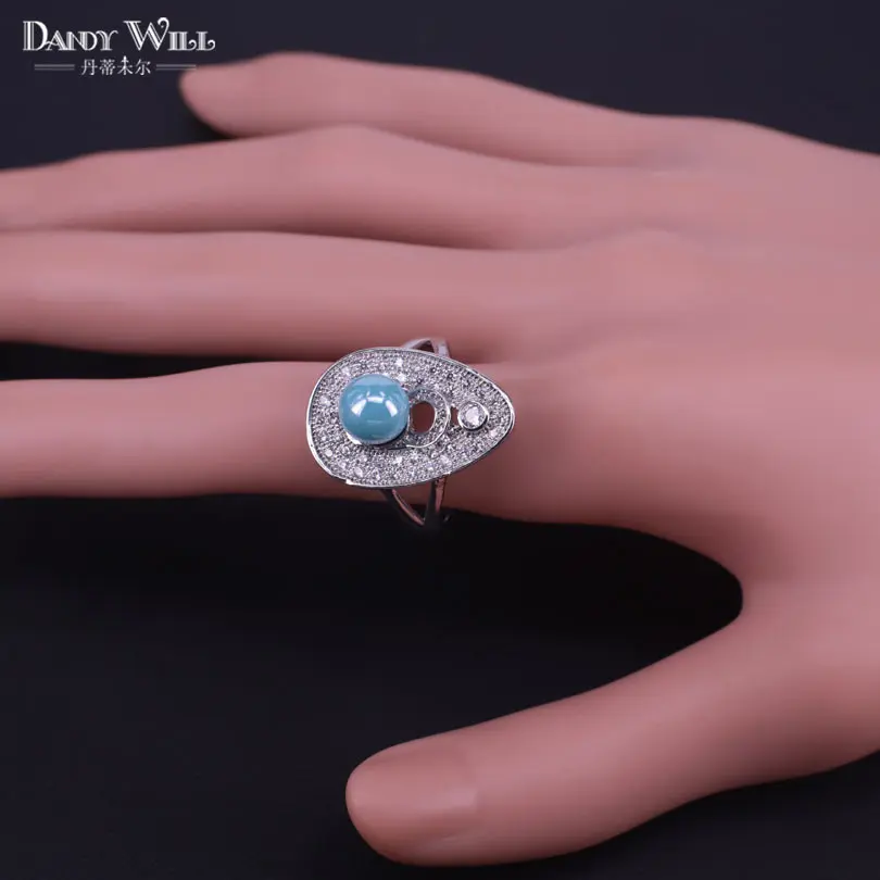 Женский комплект из колье серёг и кольца с натуральным жемчугом | Украшения