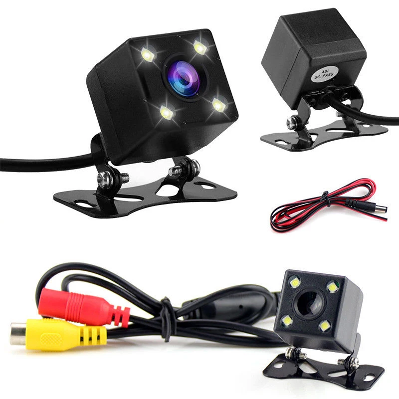 4LED Camera Автомобильная камера заднего вида 4 светодиодный монитор ночного видения заднего вида с функцией парковки CCD Водонепроницаемый 170 градусов HD видео - Цвет: 4LED Camera