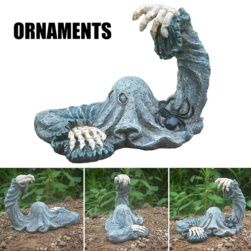 

Creative Grim Reaper Statue Abstract Resin Handicraft Ornament for Home Courtyard Garden Decoration