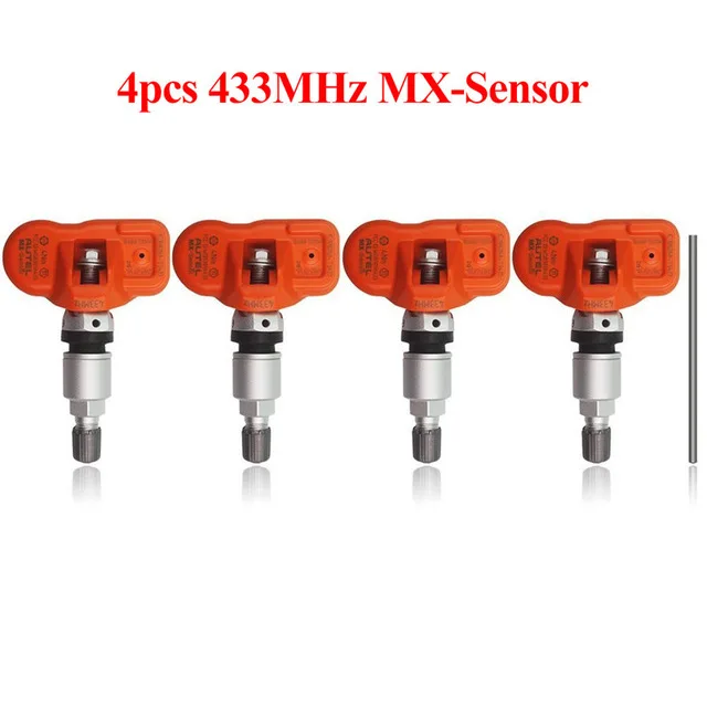 4 шт./лот Autel MX-Сенсор 433 мГц программируемый Универсальный TPMS Сенсор Поддержка программирования с TS601 MX Сенсор 433 мГц - Цвет: 4pcs 433