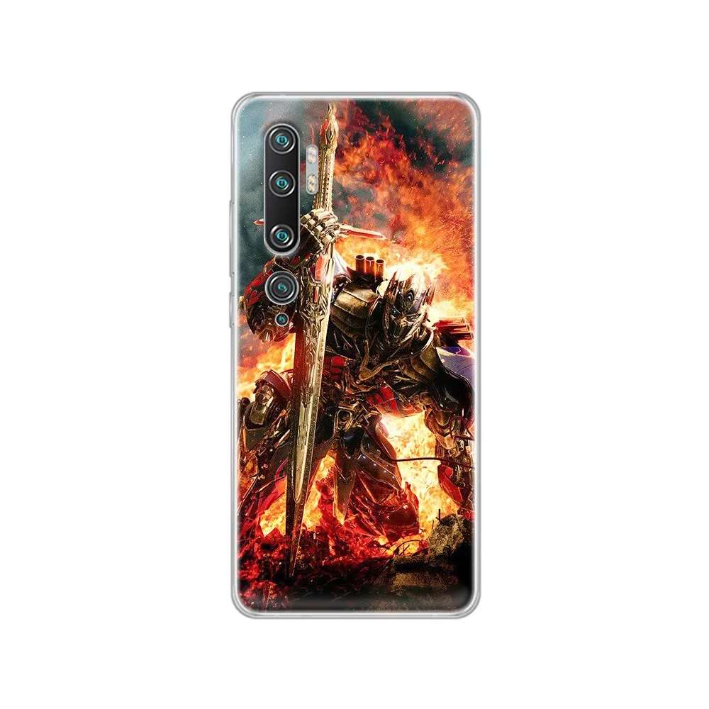 Трансформеры Autobots Роскошный чехол Прозрачный для телефона Корпус XIAOMI mi 3 4 5 5X 8 9 10