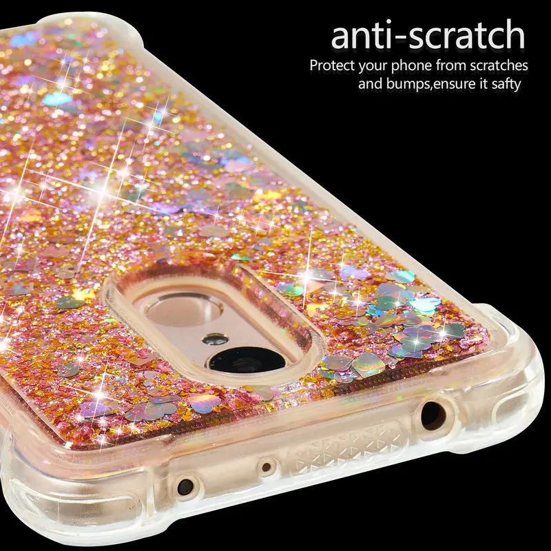 

Xiaomi Redmi 5 Case Luxury Shockproof Back Cover For Redmi 5 Soft Silicon Dynamic Liquid Glitter Quicksand Protection Phone Case