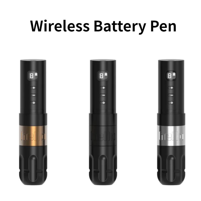 Wireless Tattoo Battery Pen Rotary Tattoo Machine Gun Coreless Motor 12000RPM Digital Display Tattoo Supply Makeup Pen Cartridge