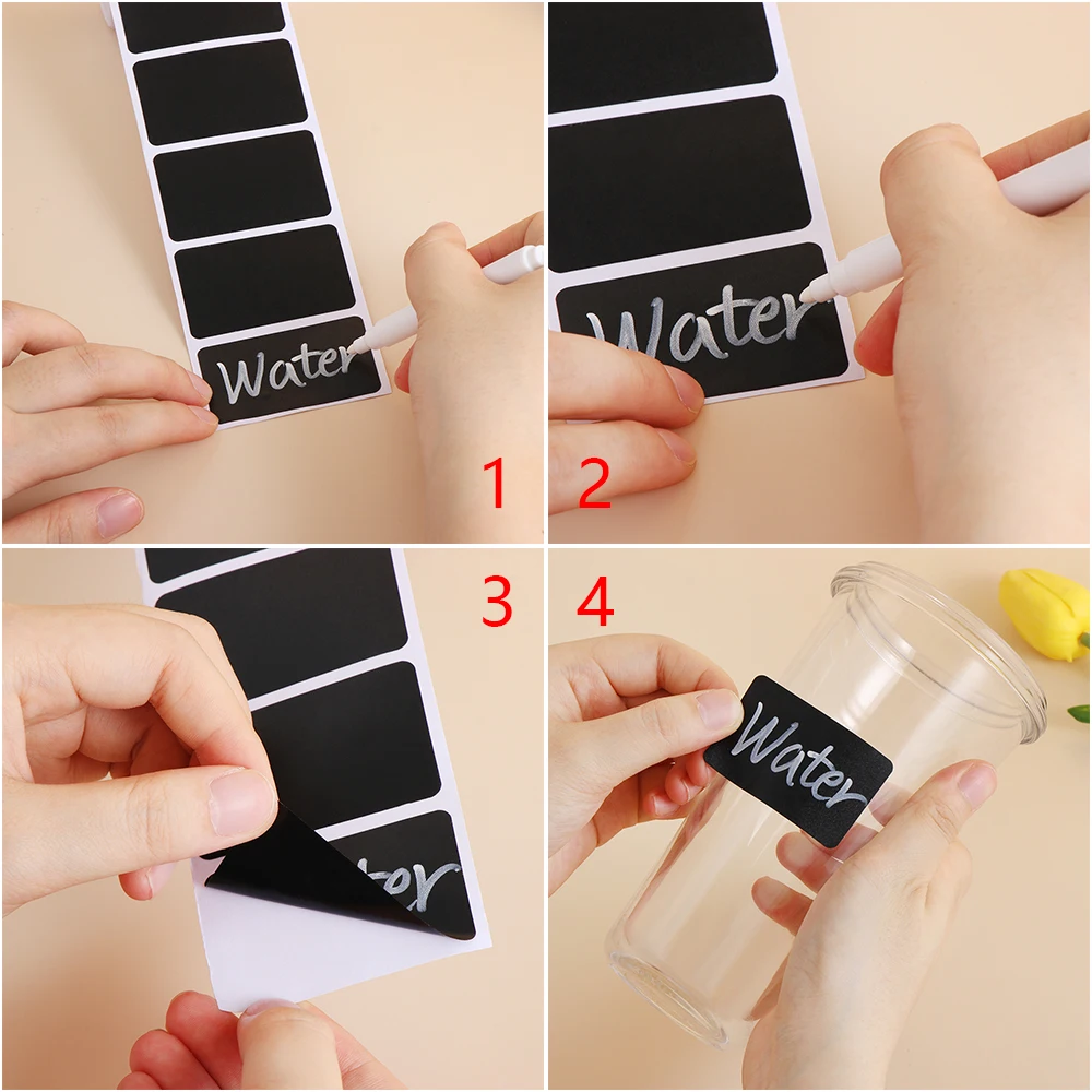 120 шт./рулон кухонные наклейки для хранения этикетки халкборда бутылка банок