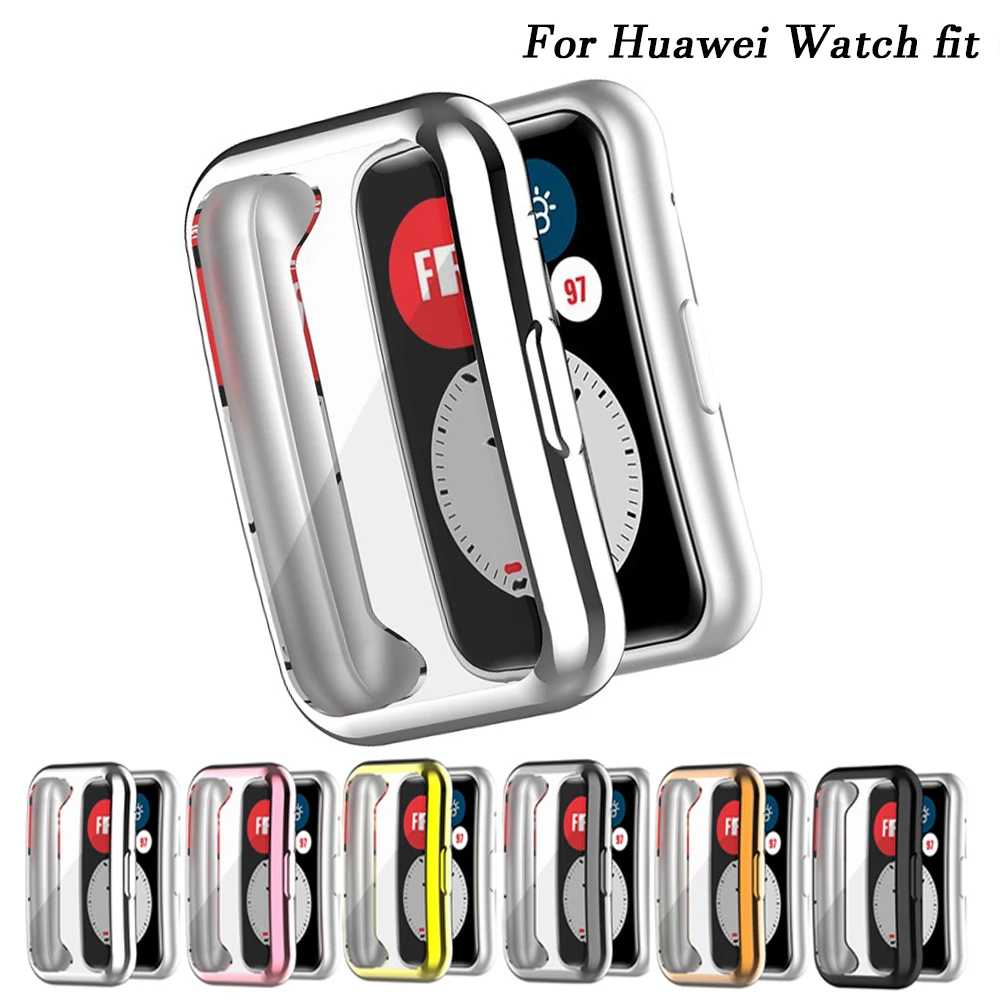 

Мягкий защитный чехол Correa из ТПУ для Huawei Watch Fit, чехол с полной защитой экрана, чехлы-бамперы для Huawei Fit Watch