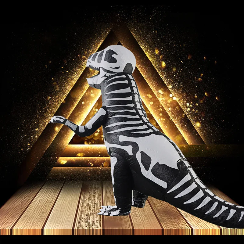 T Rex Велоцираптор надувной костюм талисмана для косплея вечеринки тирано саурио