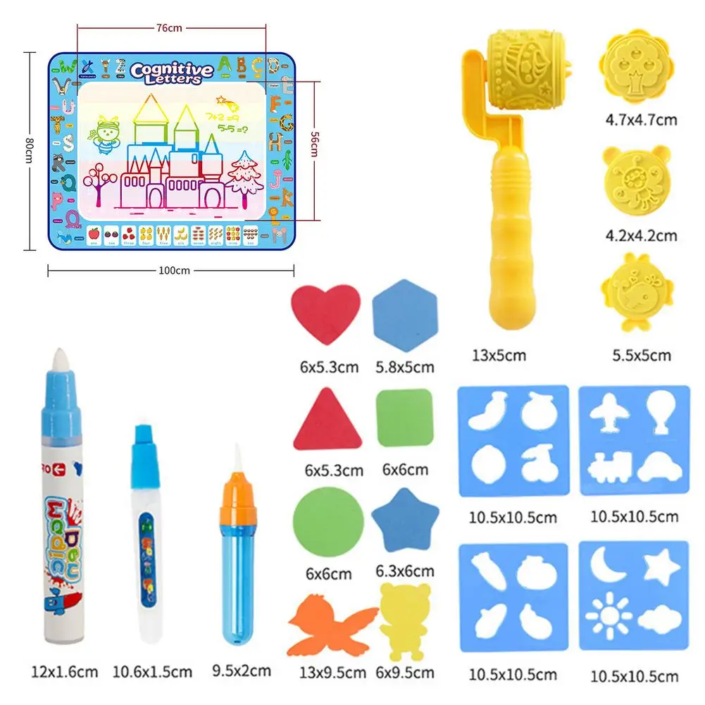 Детский разноцветный волшебный коврик для граффити Волшебный Цвет Набор