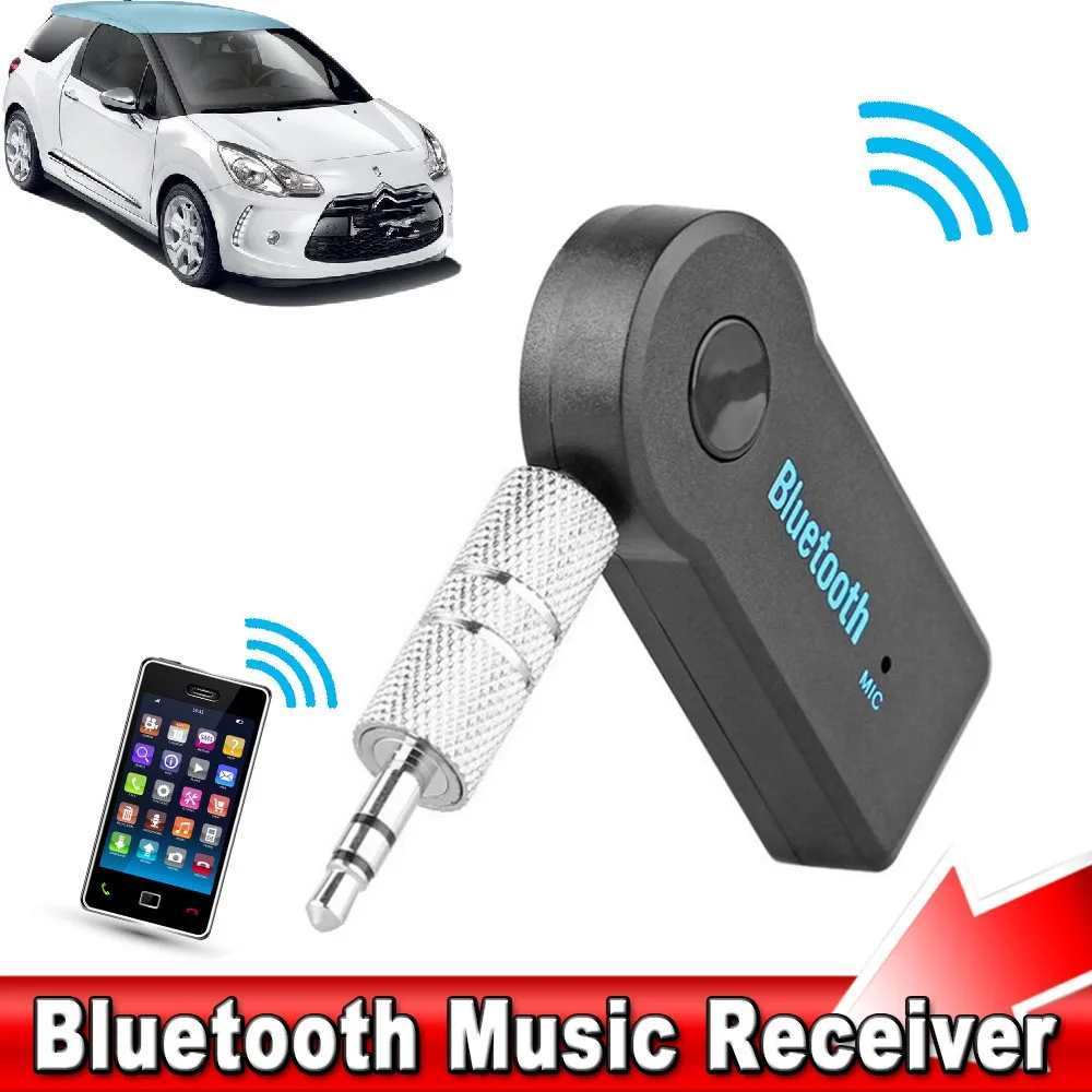 3.5mm Aux Handsfree Bluetooth Receiver Music Car kit Adapter Transmitter to Speaker Mp3 Player Wired Earphone with Mic | Автомобили и