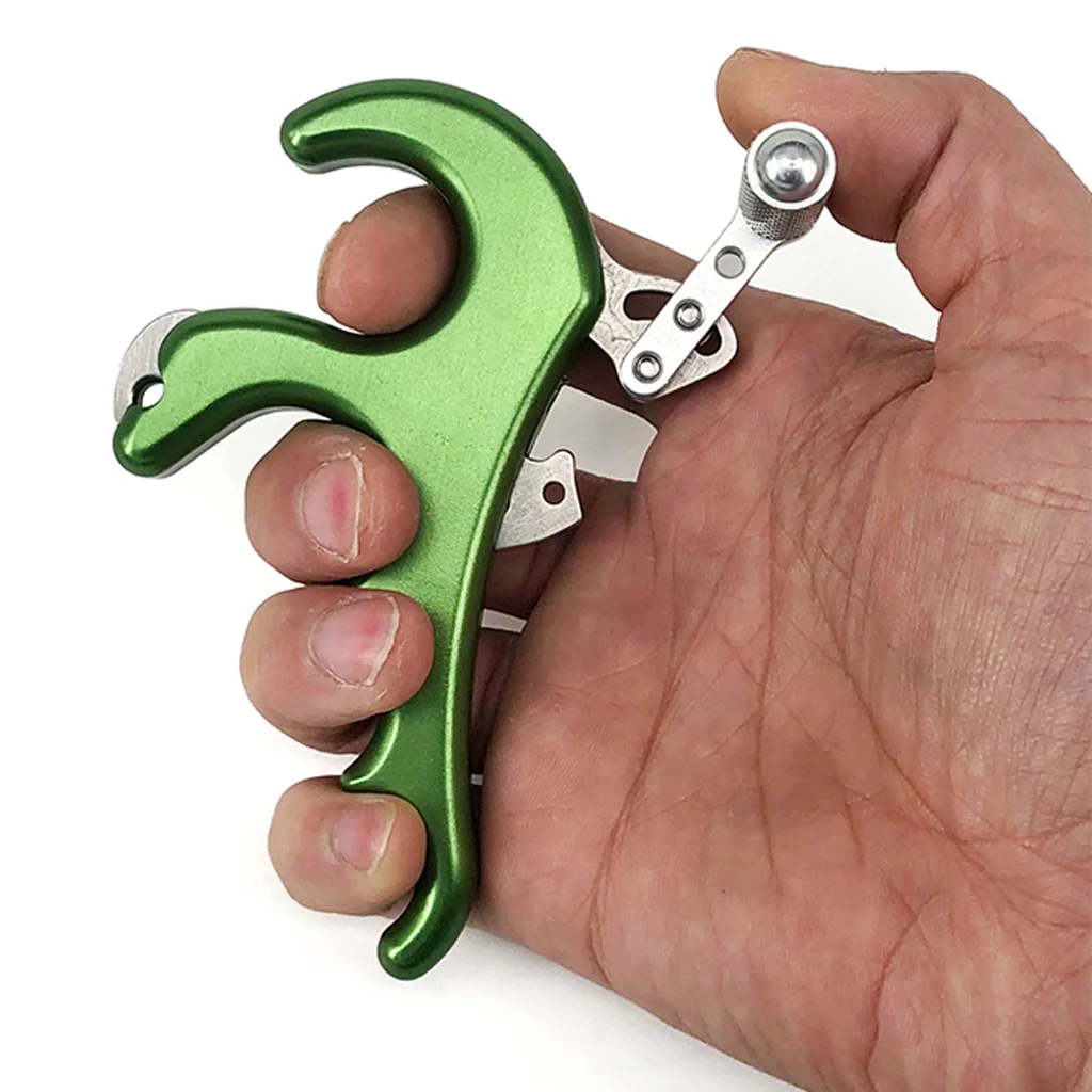 

Release Aid 4 Finger Handle Grip Thumb Button Archery Accessory