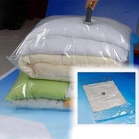 large vacuum bag for clothes transparent border foldable compressed pillow organizer storage bag space saving seal bags