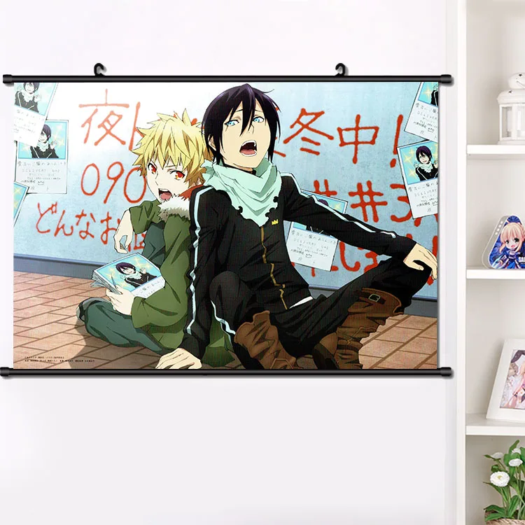 Аниме Noragami YABOKU Iki Hiyori Yukine Норы из прокрутки плакат манга настенные подвесные