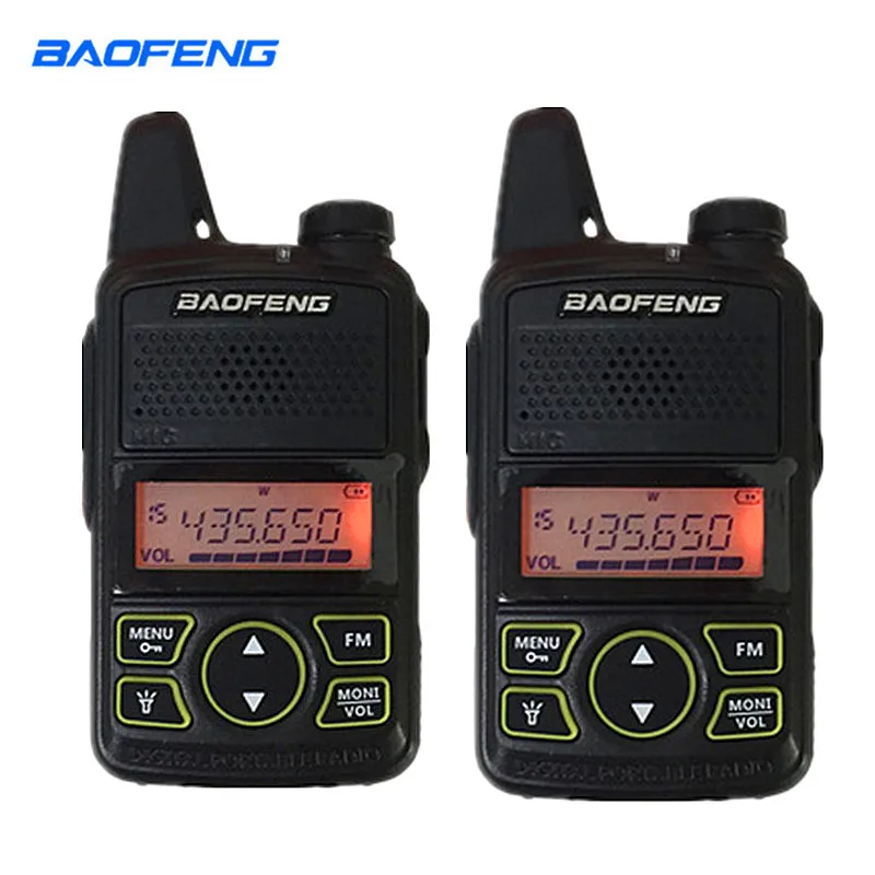 

2pcs Baofeng BF-T1 Portable Earphone Ptt MINI Walkie Talkie Handheld bft1 Hotel Civilian Radio Comunicador Ham HF Transceiver
