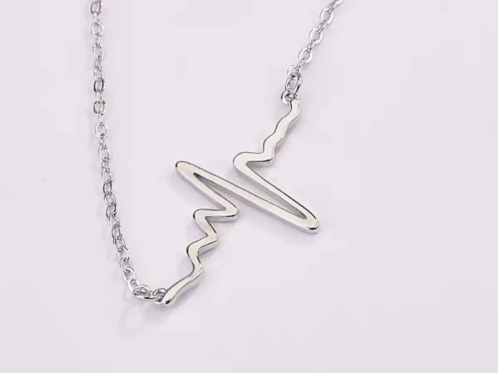 Женское Ожерелье белая цепочка для ключицы ожерелье с сердцебиением|Цепочки| |