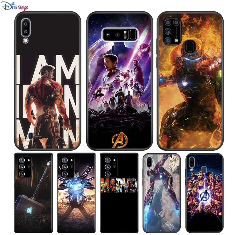 

Iron Man Marvel Avengers For Samsung Galaxy Note 20 10 9 8 Plus Ultra Lite M31 M31S M10 M20 M02 M30 M40 Soft Phone Case