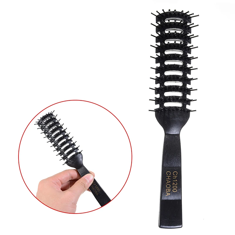 Профессиональные Антистатические гребни 1 шт. черные полипропиленовые