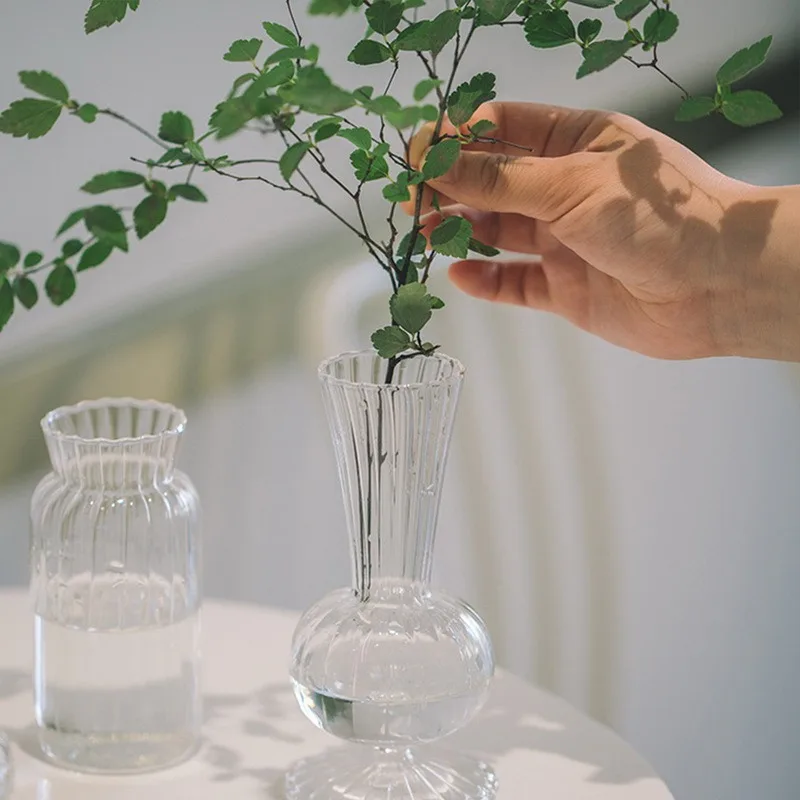 

Home Glass Vase Living Room Decoration Flowers For Decoration Creativity Desktop Mini Flower Nordic Style Fragrance Bottle