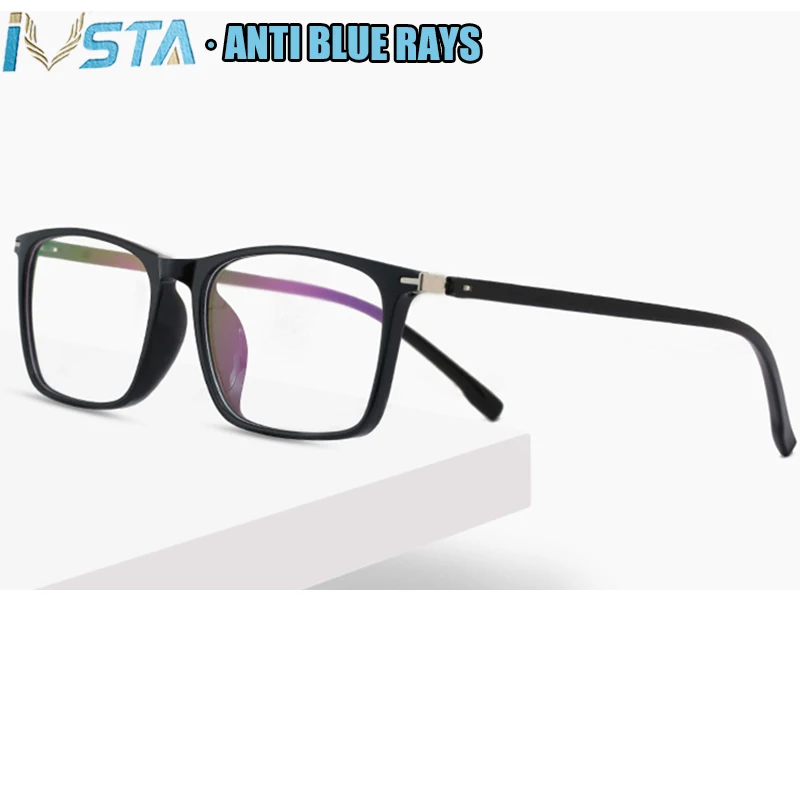 IVSTA TR90 квадратные очки для мужчин анти синий лучевой светильник блокирующий