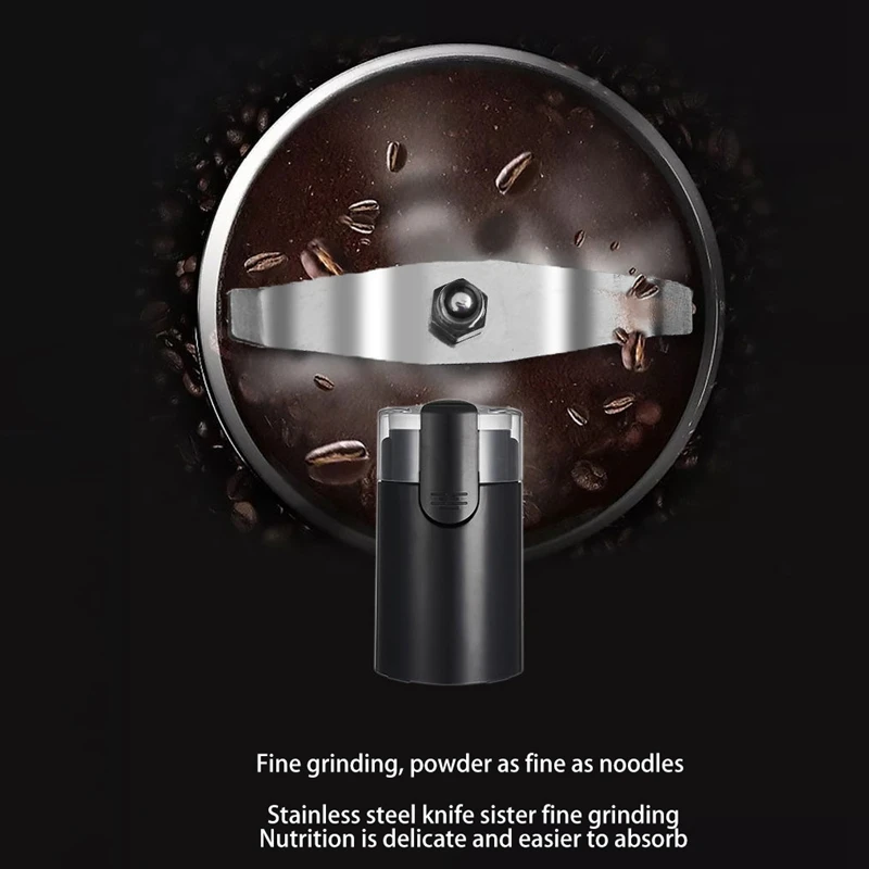 Günstig Elektrische Kaffee Bean Grinder Maker Elektrische Mühle Bean Kräuter Muttern Edelstahl Klinge Maschine Für Espresso Latte Mochas