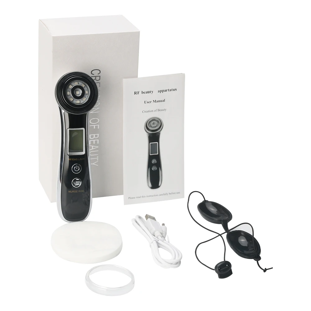 

Radio Frequency for Electric LED Photon Light Therapy RF EMS Skin Rejuvenation Face Lifting Tighten Massage Beauty Care Machine