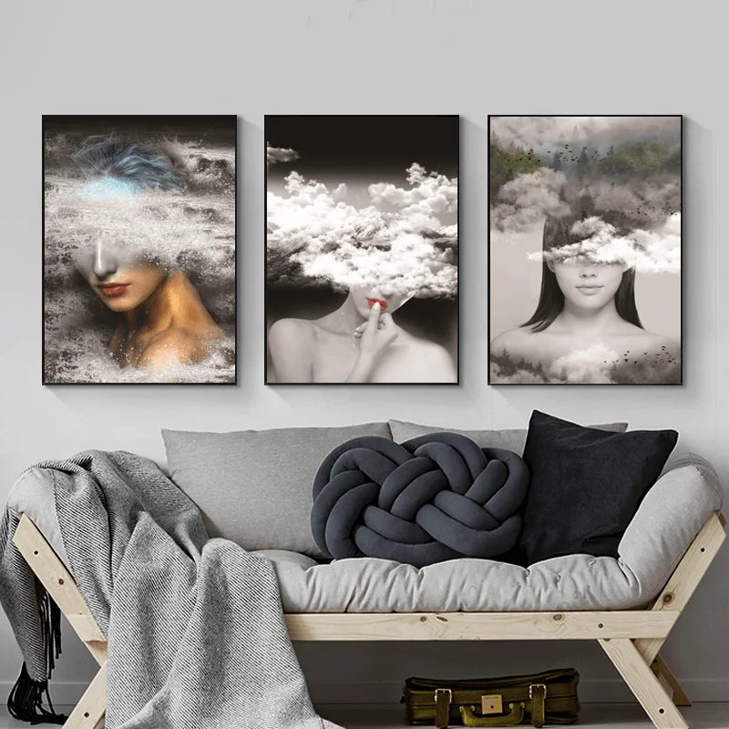 

Canvas Painting Navia Characters Flowers Nordic Poster Poster Printing Wall Art Modern Image Home Decoration Living Room Sets