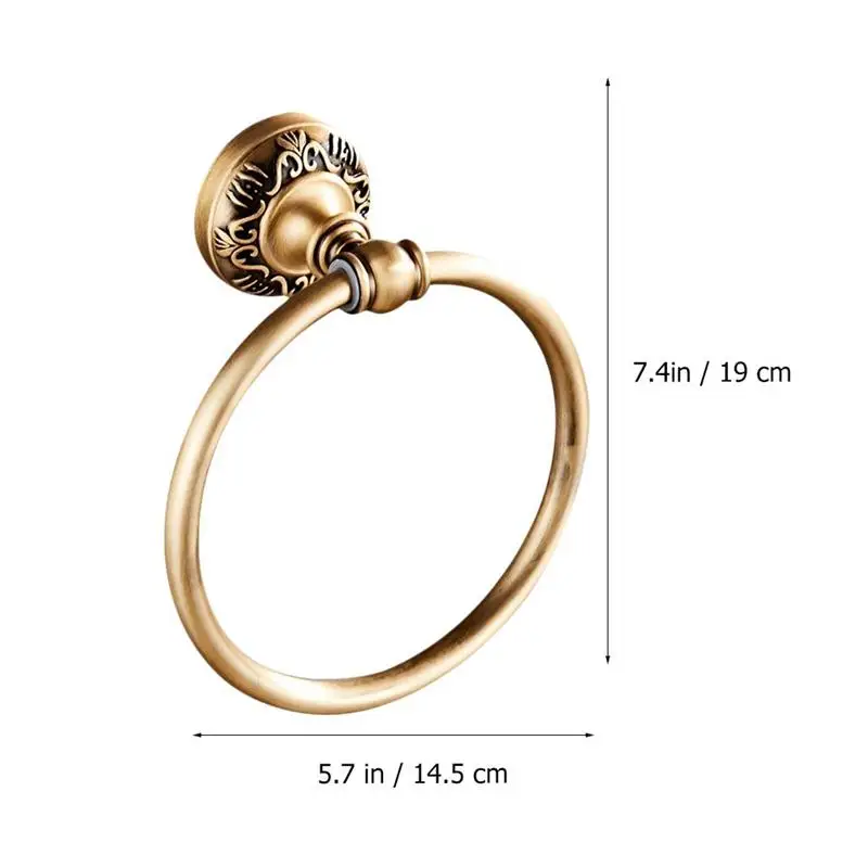 

Retro Bathroom Towel Bar Vintage Towel Ring Wall Mount Holder Towel Rack Bathroom Accessories