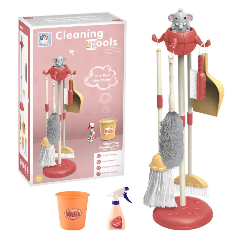 Набор детских игрушек для уборки, 8 шт., обучающая имитация игрового домика, игрушка для мальчиков и девочек, тренировочный инструмент для уб... от AliExpress RU&CIS NEW