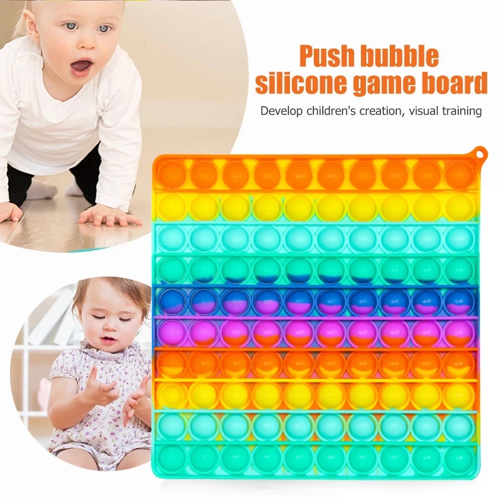 

Push Popite Bubble Fidget Toys Big Size For Schoolbag Pendant Hot Adult Stress Relief Toy Soft Squishy Anti-Stress Gift