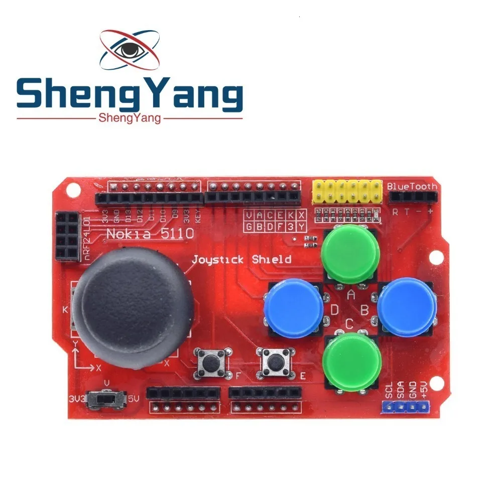 ShengYang щит джойстика для Arduino Плата расширения аналоговая клавиатура и мышь функция