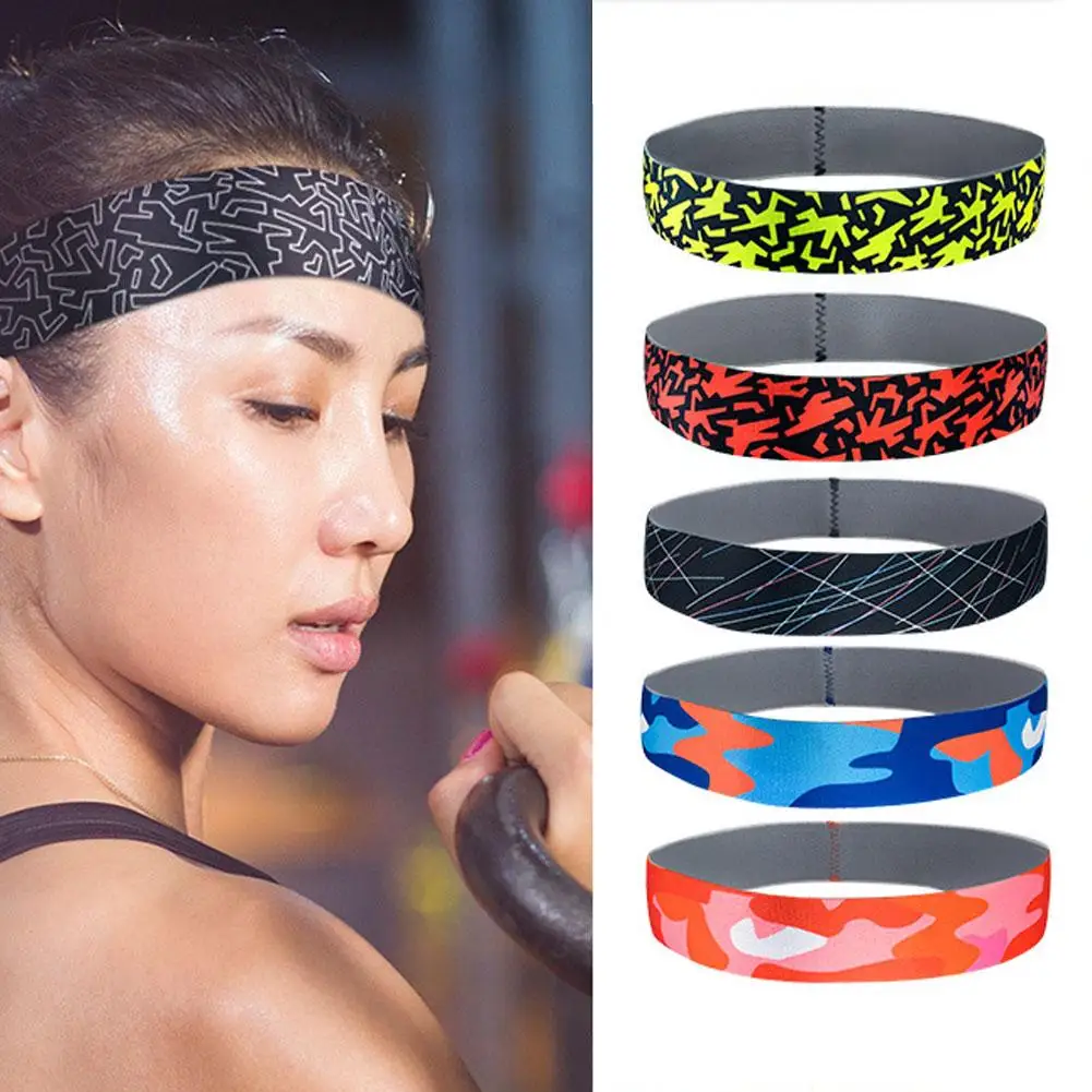 

Fashion Sweat Absorbent Breathable Gym Yoga Unisex Hair Band Sports Headband for weightlifting badminton ping-pong basketball