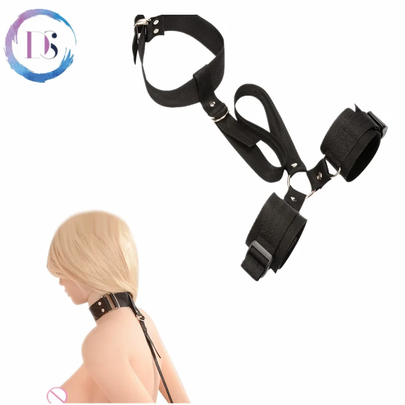 Наручники для секс игр пар черный вязаный ремень скобы связывающие игры взрослых