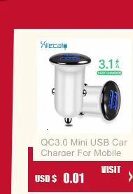 QC3.0 мини USB Автомобильное зарядное устройство для мобильного телефона планшета gps 3.1A быстрое зарядное устройство автомобильное зарядное устройство 2 порта USB автомобильный адаптер зарядного устройства для телефона в автомобиле