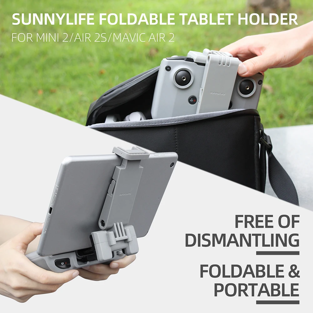 

For DJI Air 2S/Mini 2/Mavic Air 2 Drone Remote Control Tablet Foldable Extended Bracket Mount Tablet Clip Holder Stand Accessory