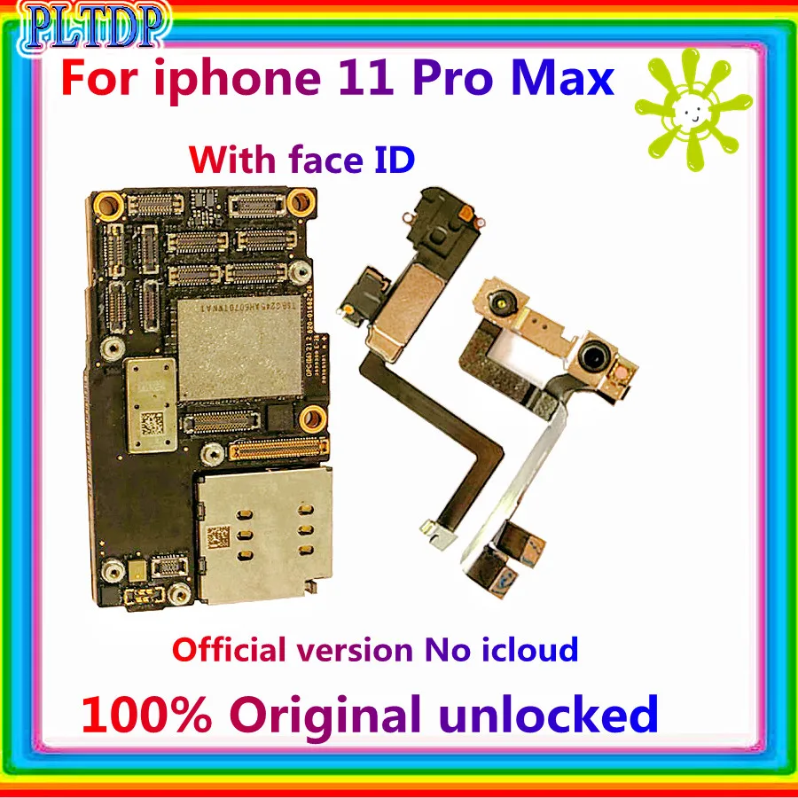 

Материнская плата для iPhone 11 pro max, 64 ГБ, 256 ГБ, без icloud,100% оригинальная разблокировка с/без Face ID, полные чипы, проверенная логическая плата