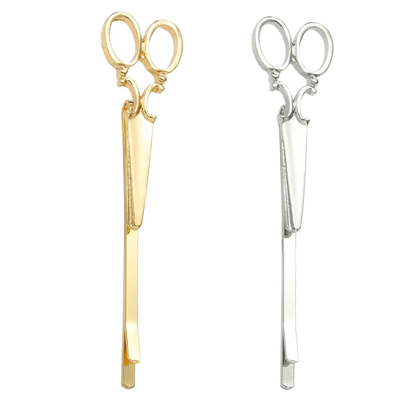 1 шт. Модные женские шикарные золотистые Серебристые заколки для волос