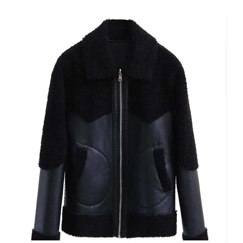 Новинка 2020 Женское пальто из овечьей шерсти с обеих сторон осенне-зимняя