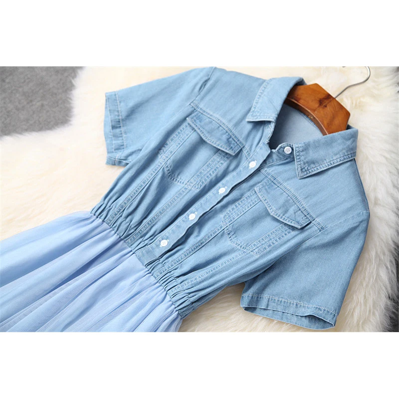 Женские летние платья модельные дизайнерские сетчатые Повседневные до середины