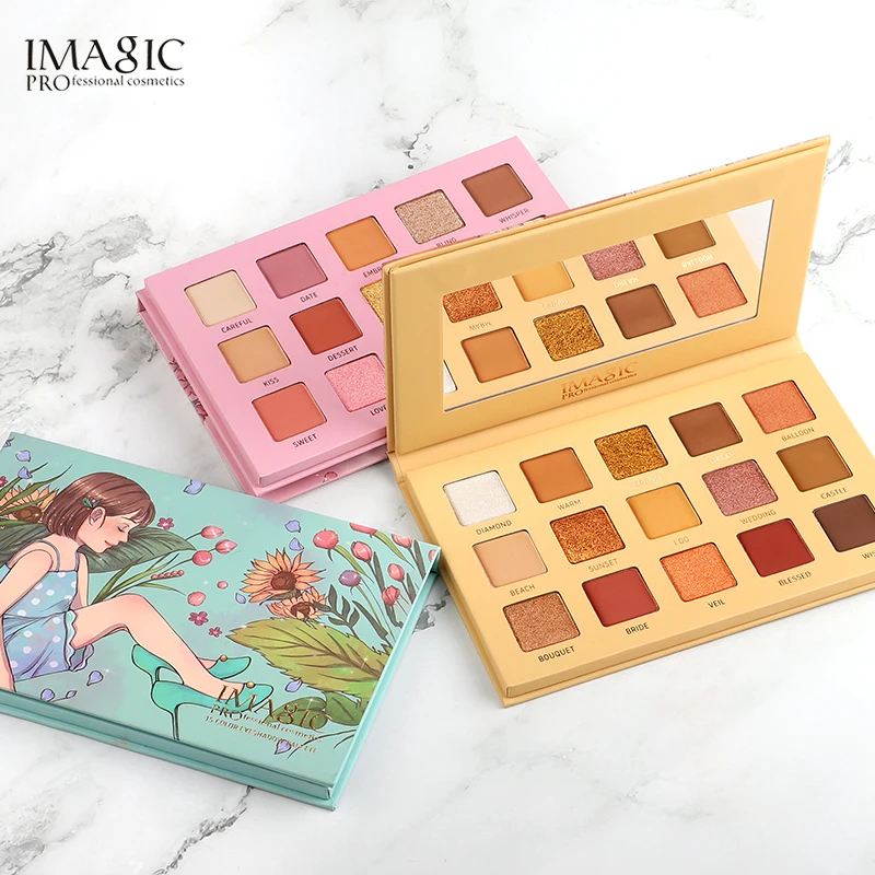 IMAGIC матовый блеск Тени для век косметическая пудра очаровательный Макияж