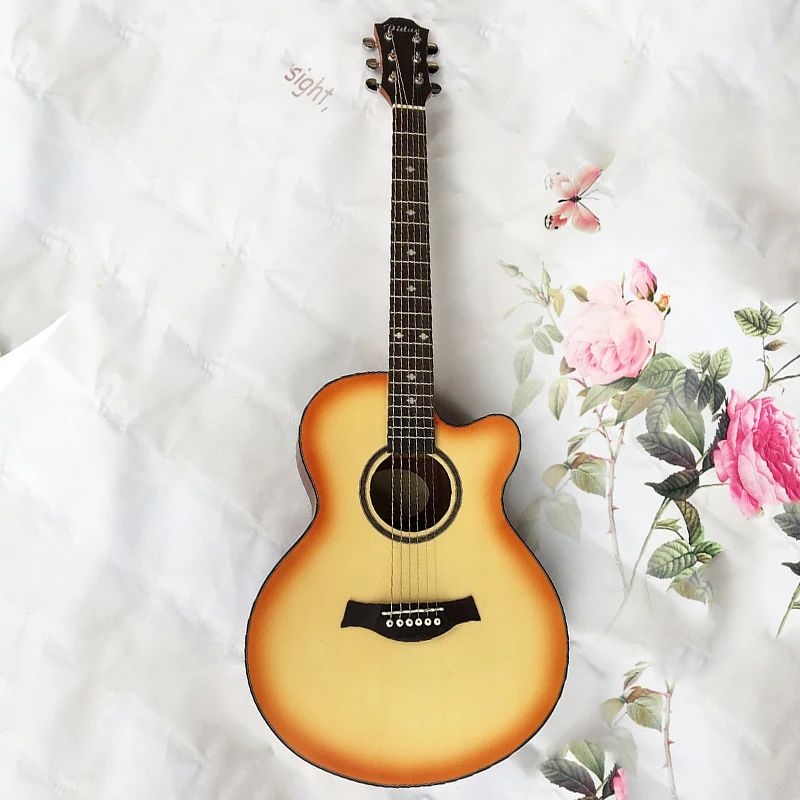 Горячая продажа 40 дюймов Акустическая гитара для применения студентами