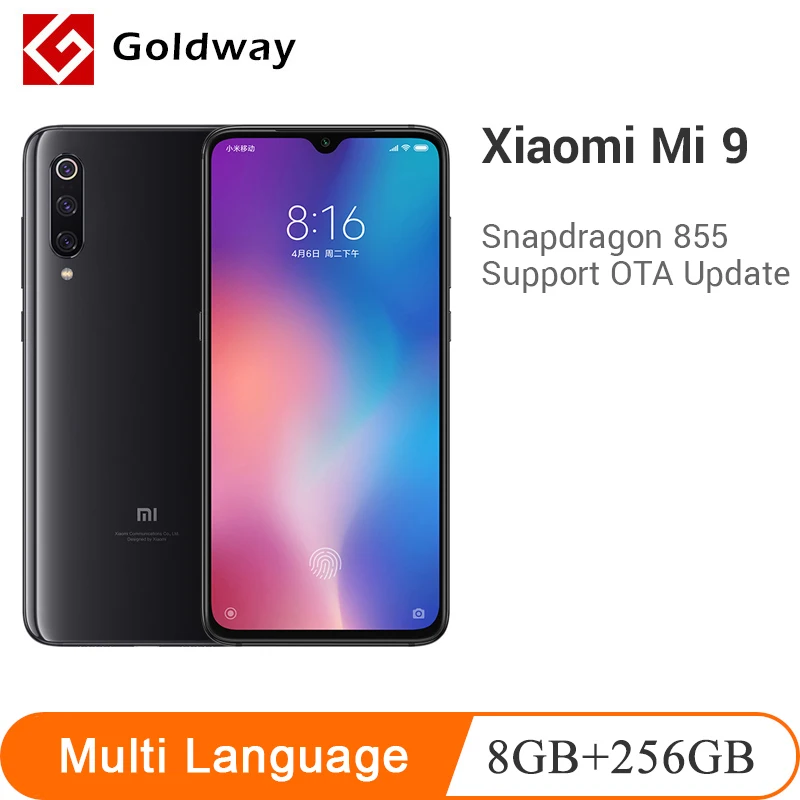 Глобальная ПЗУ Xiaomi mi 9 8GB 256GB Смартфон Snapdragon 855 Octa Core 6 39 &quot1080 P AMOLED дисплей 48MP